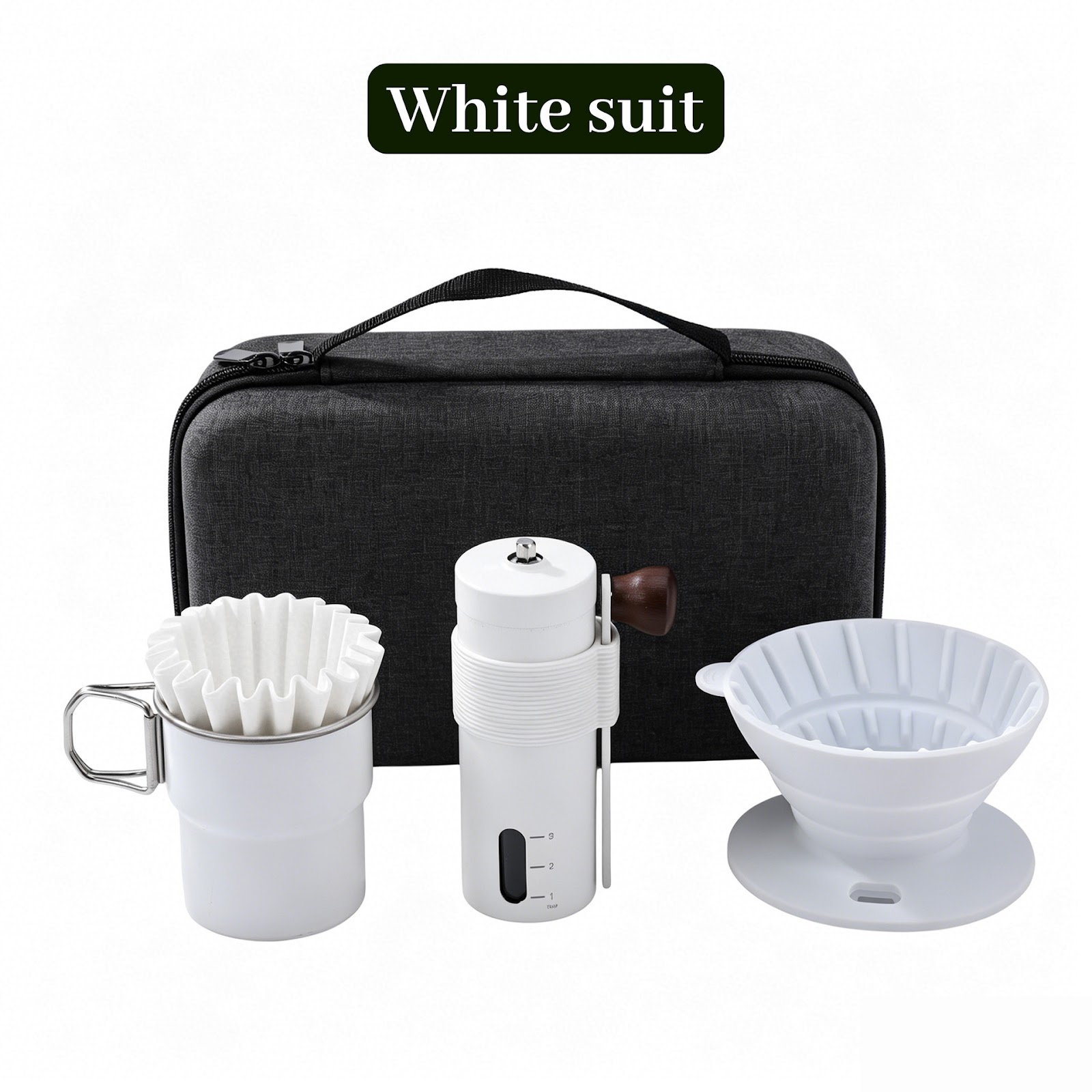 Pour-over coffee gift set, 14–15 pieces