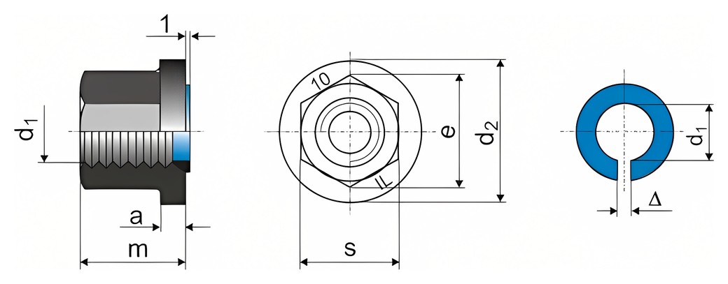 DIN 6331 IL – Technical drawing