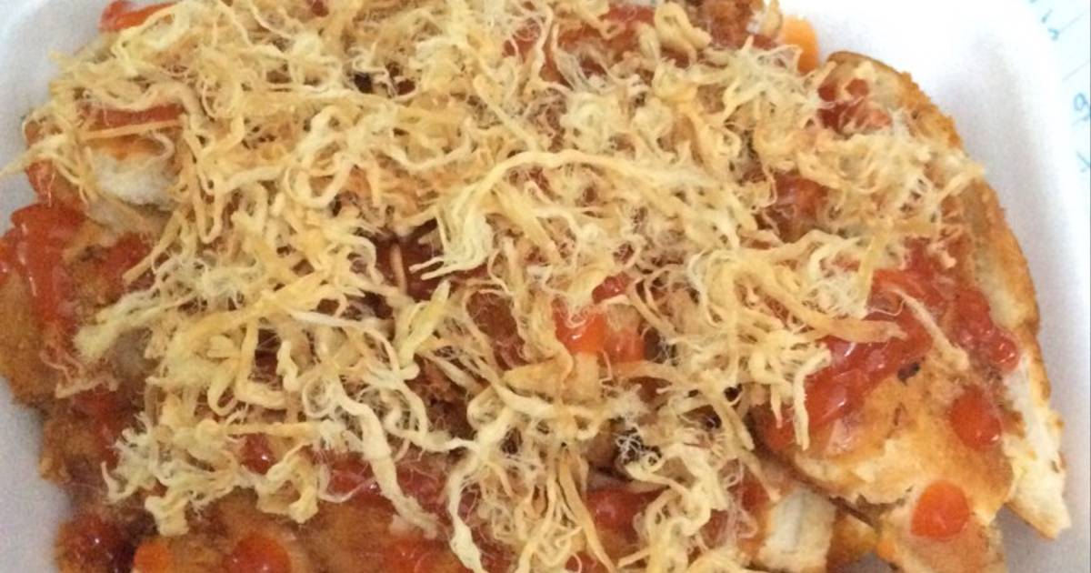 Bánh mỳ kẹp pate lắc tôm chà bông
