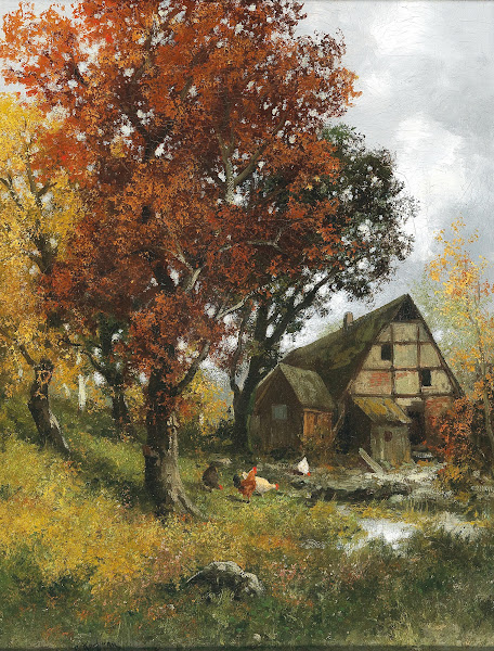 A Mill in an Autumnal Forest