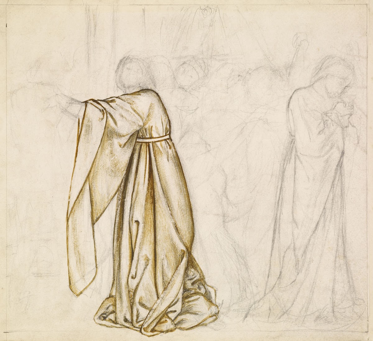 Study For Composition  Possibly For Tristram And Iseult