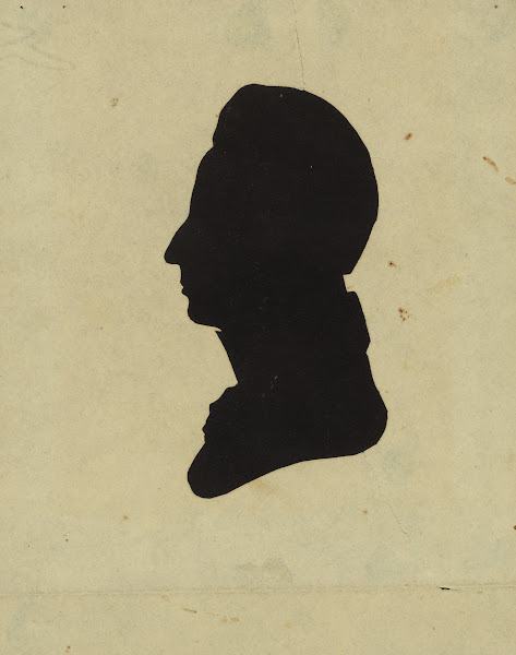 Silhouette of man facing left no 1 1761 1827
