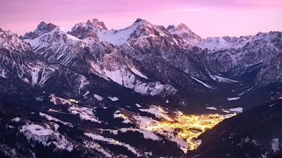 Lake Of Lights In South Tyrol Italy  Nature 4K Wallpaper Background