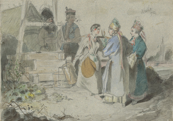 Meeting at a Well 1854