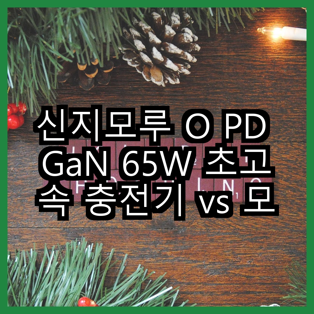 신지모루 O PD GaN 65W 초고속 충전기 vs 모잇 애플워치 무선 충전기, 어떤 충전기가 더 유용할까? 썸네일