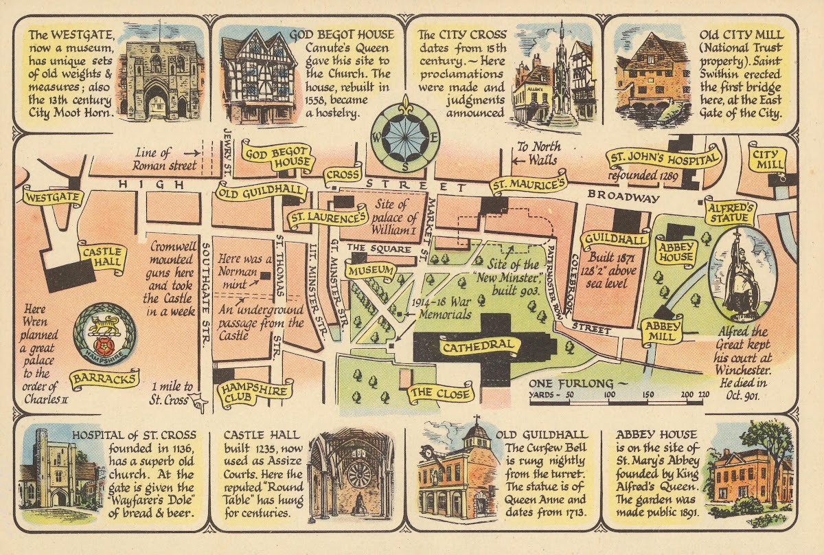Winchester Cathedral And College 1948