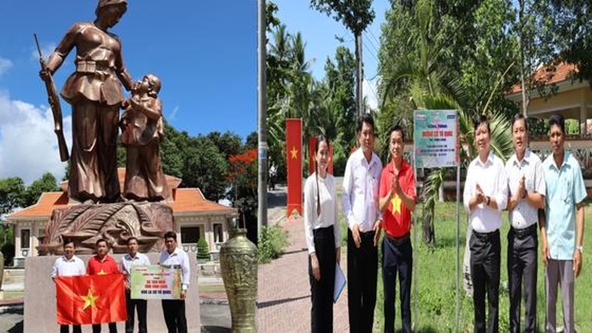 CLIP: Khánh thành công trình 'Đường cờ Tổ quốc' trên quê hương chị Út Tịch - Báo Người Lao Động