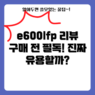 e600lfp, 유용한 가전, 2023 필수 아이템, 최신 기술, 소비자 리뷰