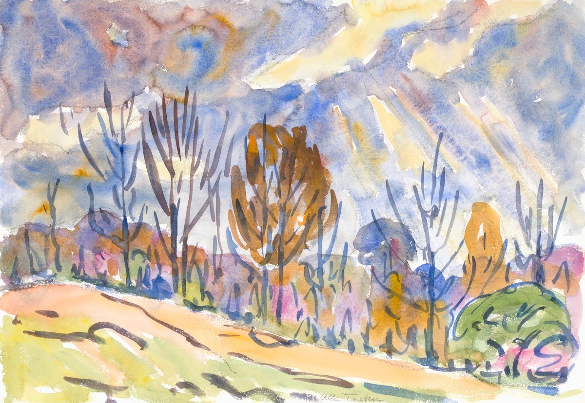 Watercolor No 63 Road 1930