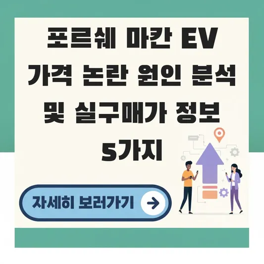 포르쉐 마칸 EV 가격 논란 원인 분석