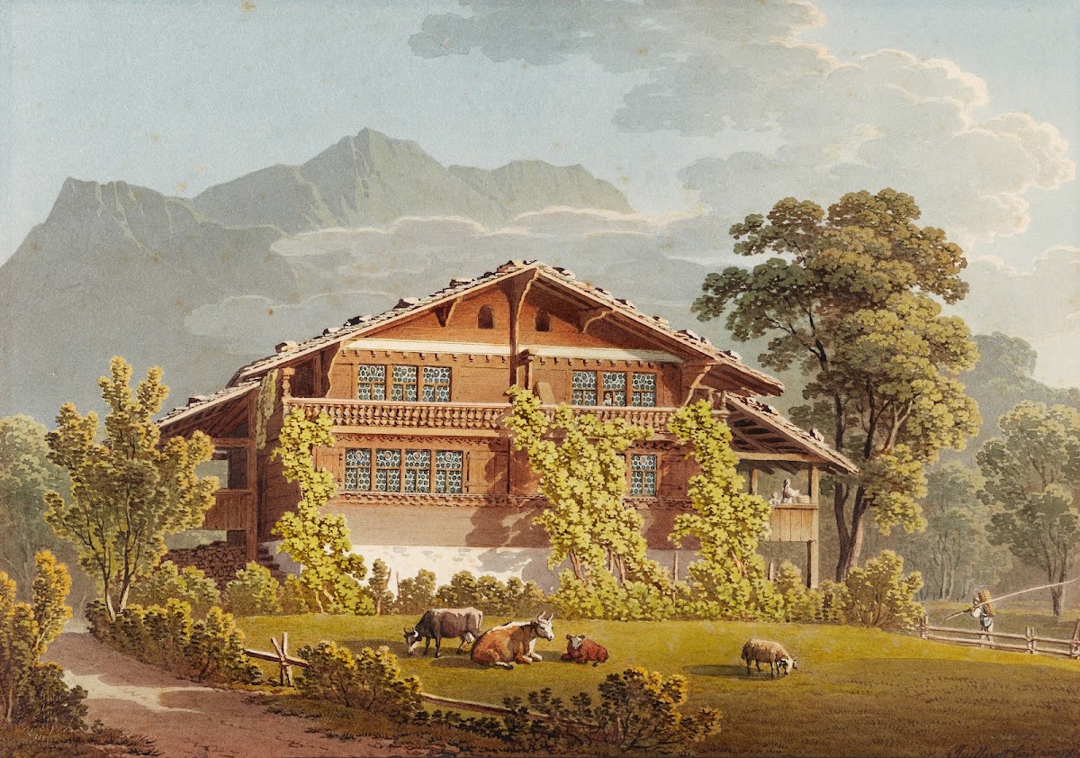 Bauernhaus bei Brienz und Brienz Rothorn 1915 1945