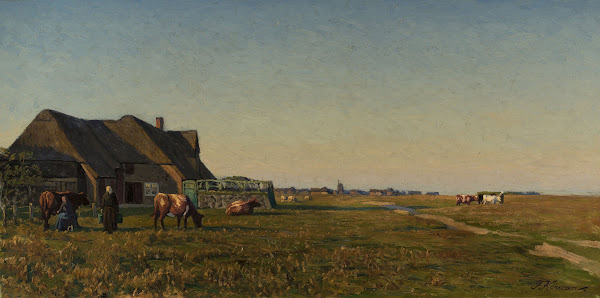Landscape with a farmyard 1900