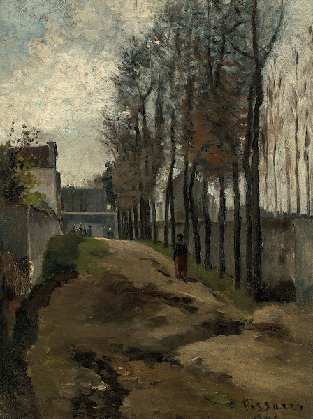 Le Chemin paysage hivernal 1862