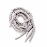 Декор косичка Twins Air велюр серый