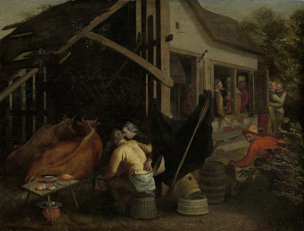 Couples Making Love at a Country Inn c 1570   c 1590