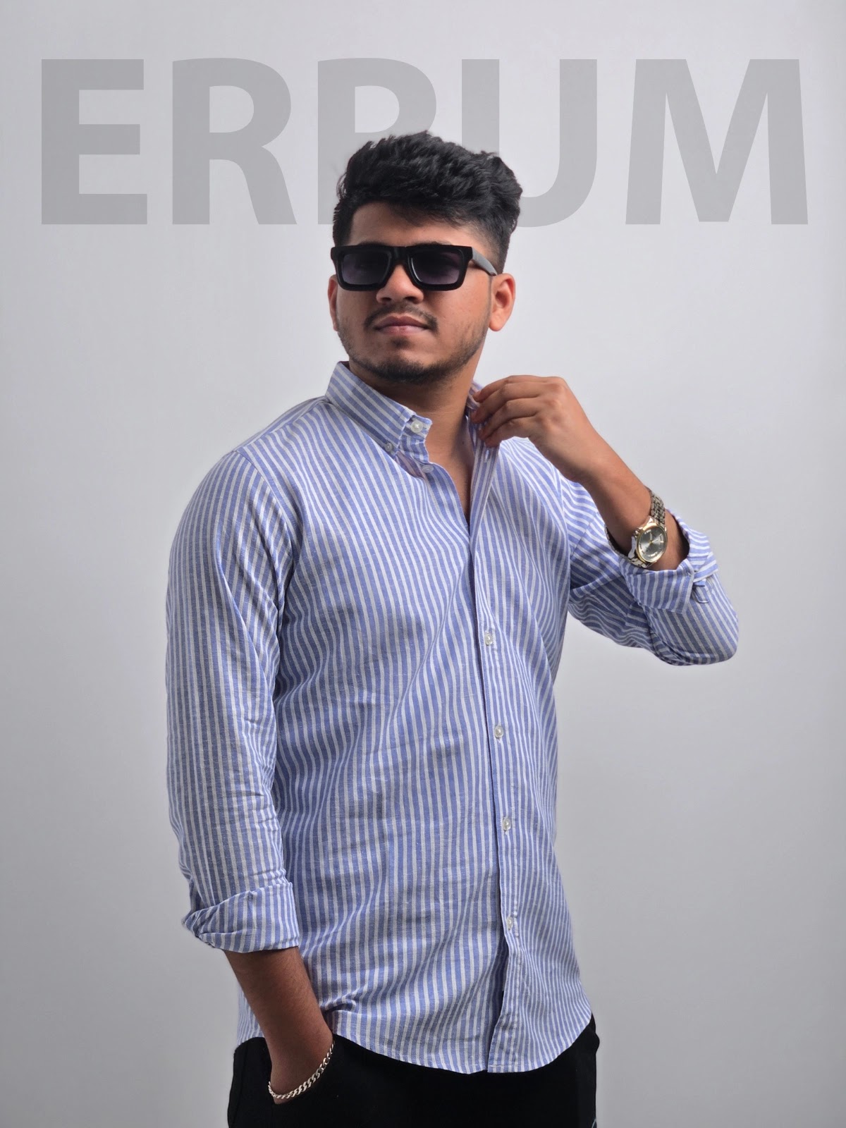 Men's Full Sleeve Casual Shirt Shine Blue
