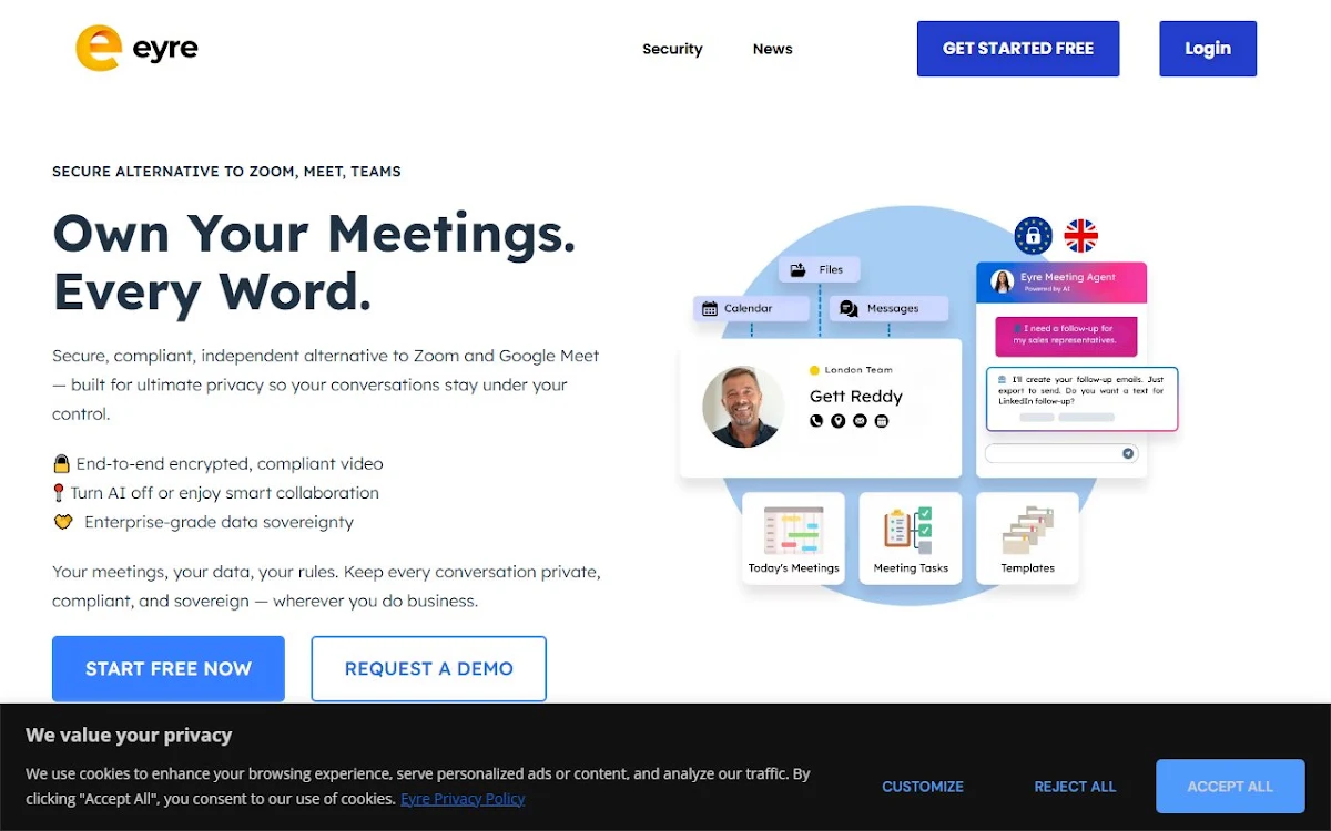 Captura de Eyre: Whiteboard Your Meetings
