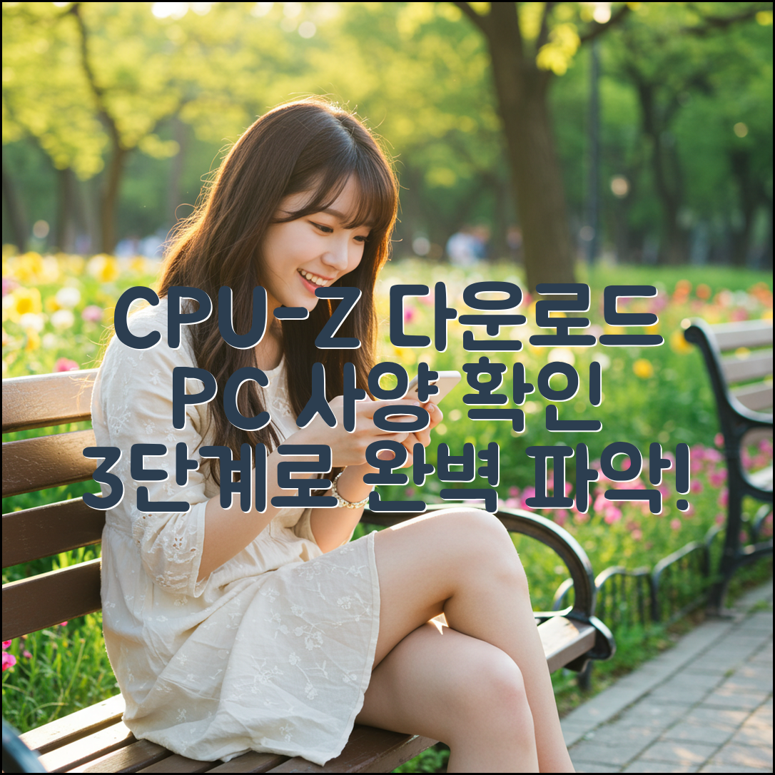 CPU-Z 다운로드 & PC 사양 확인 3단계