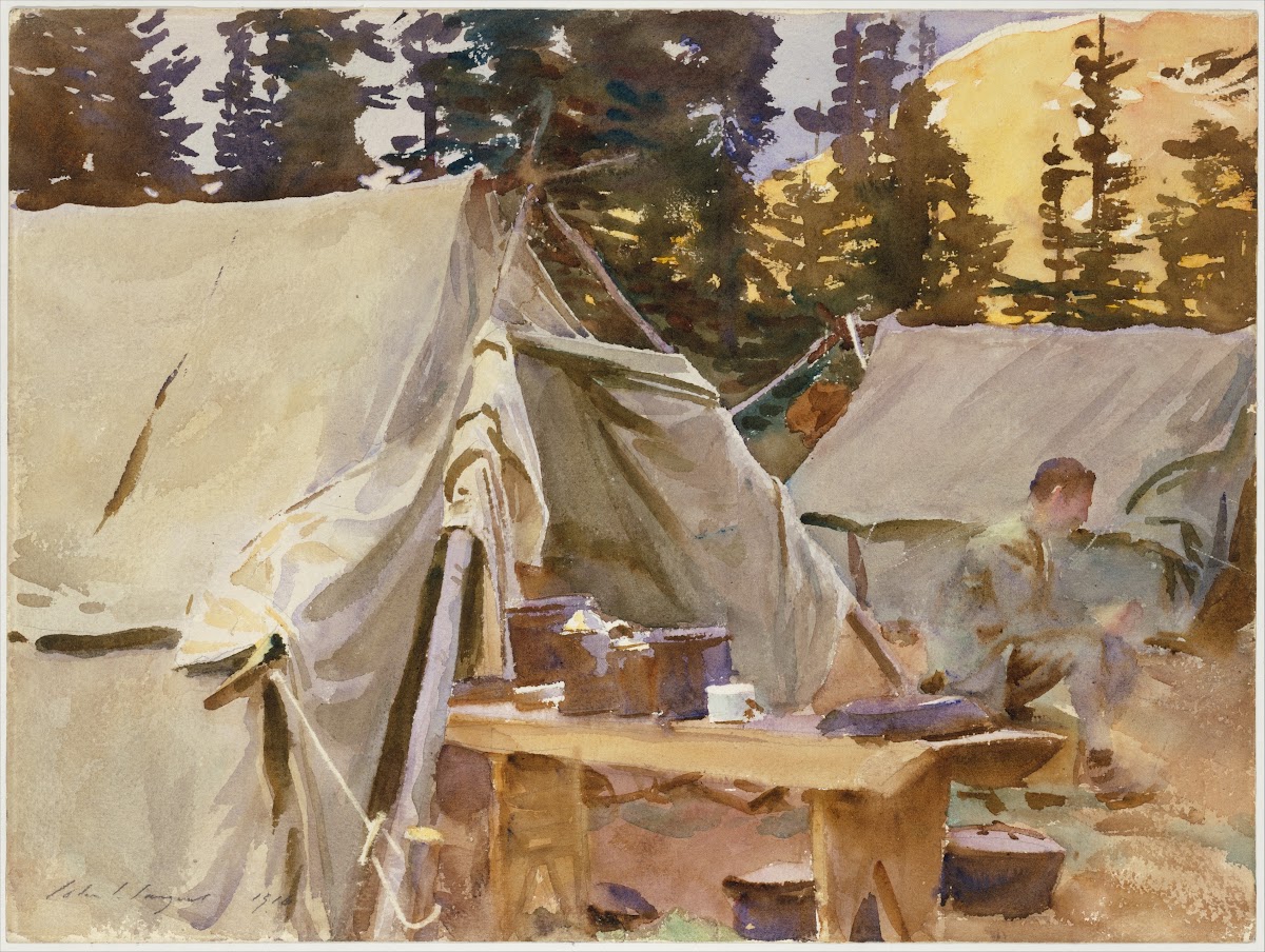 Camp at Lake OHara 1916
