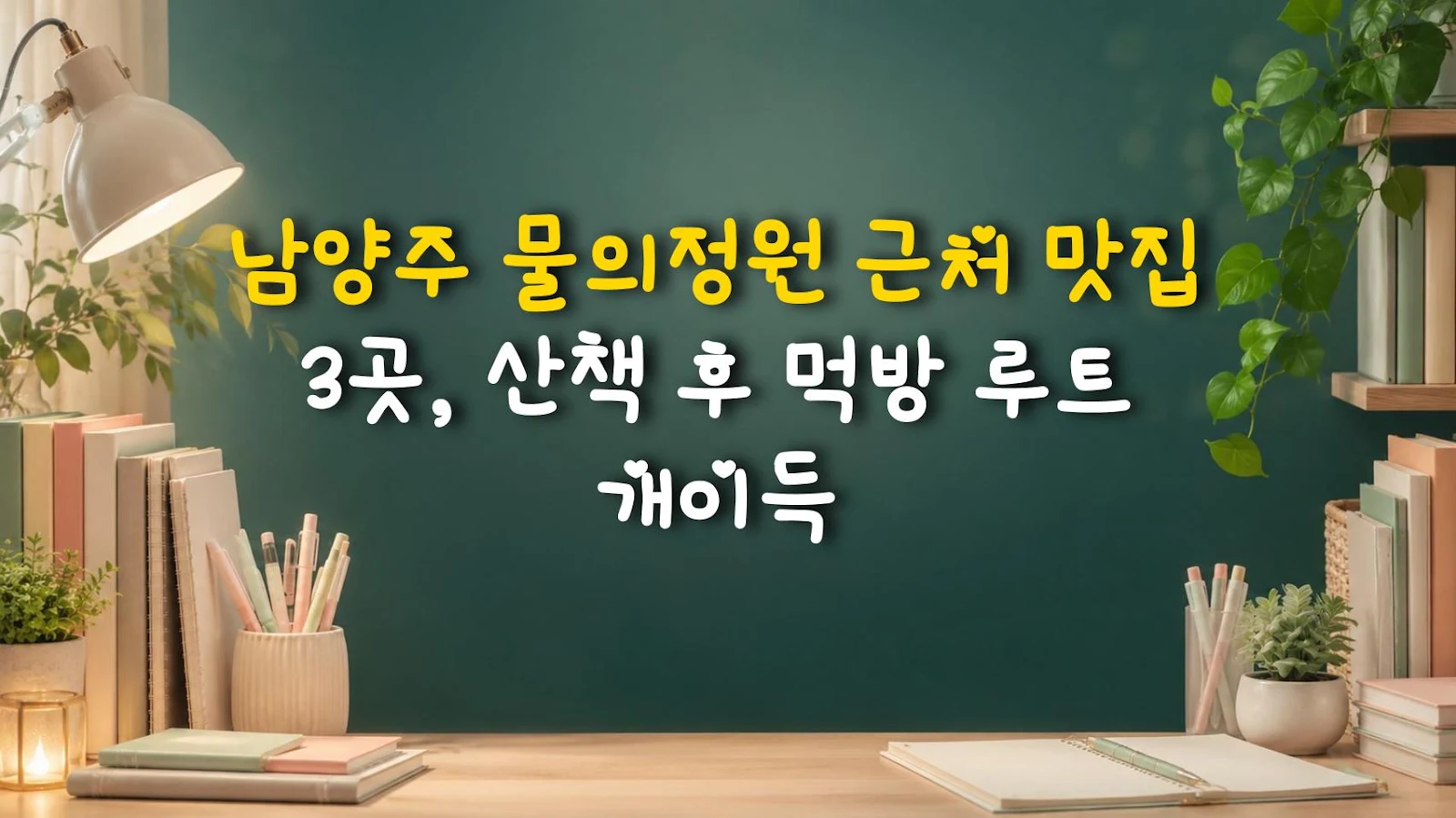남양주 물의정원 근처 맛집 3곳, 산책 후 먹방 루트 개이득