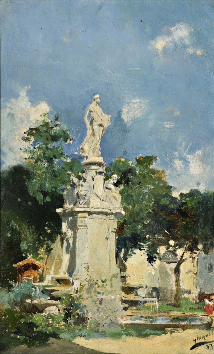 The Fountain Of Apollo Madrid 1883