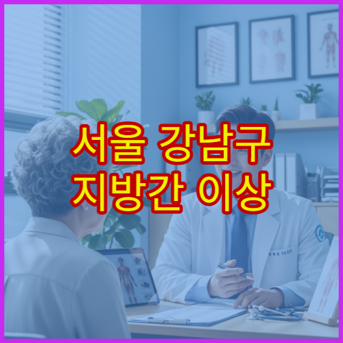 서울 강남구 지방간 이상 증상 간 건강 관리 받을 수 있는 병원