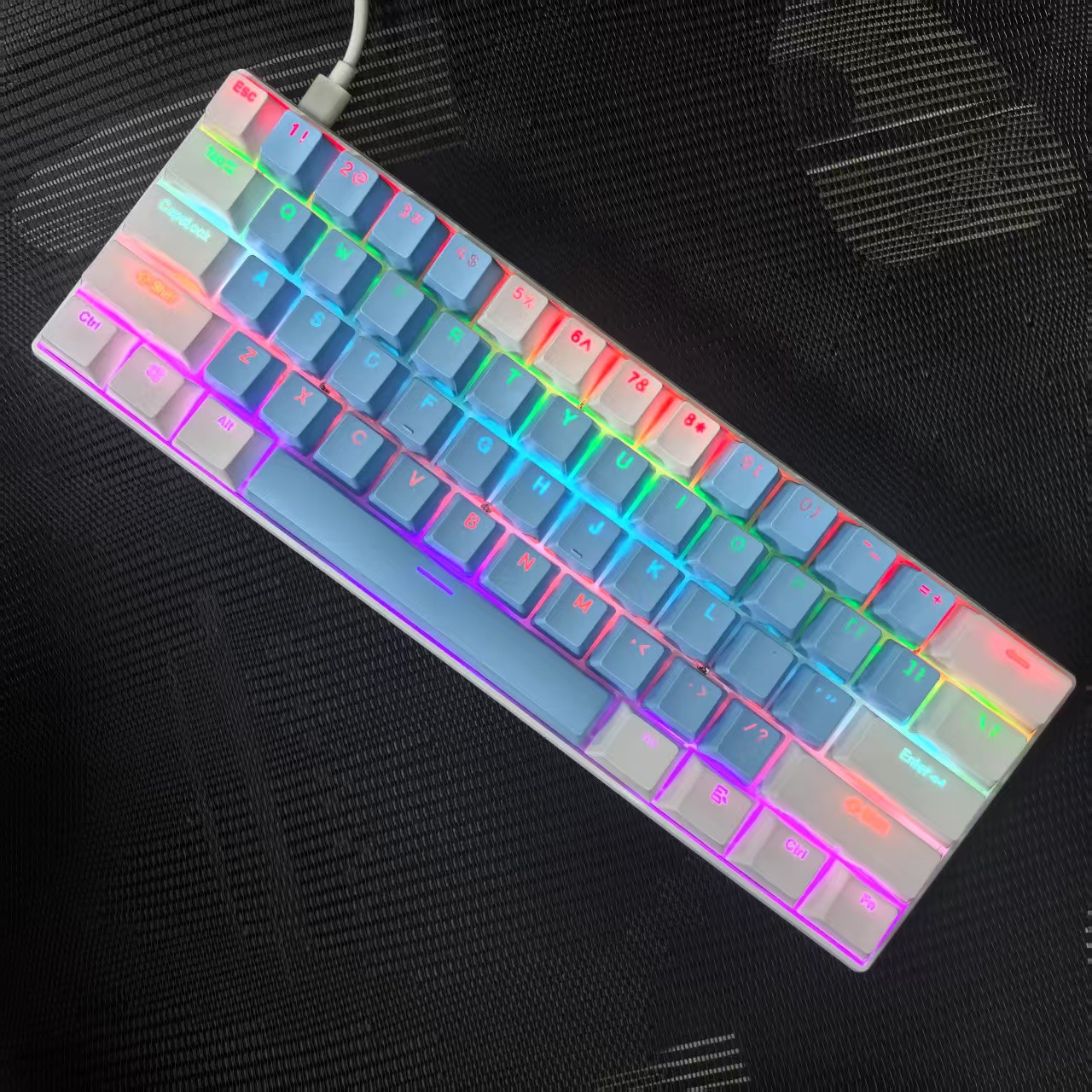 Mechanical keyboard with RGB lighting