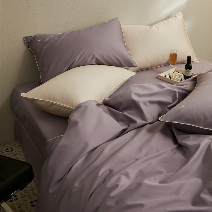 Cotton bedding set, embroidered