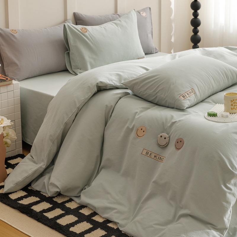 Cotton bed linen set, 4-piece, cartoon motif