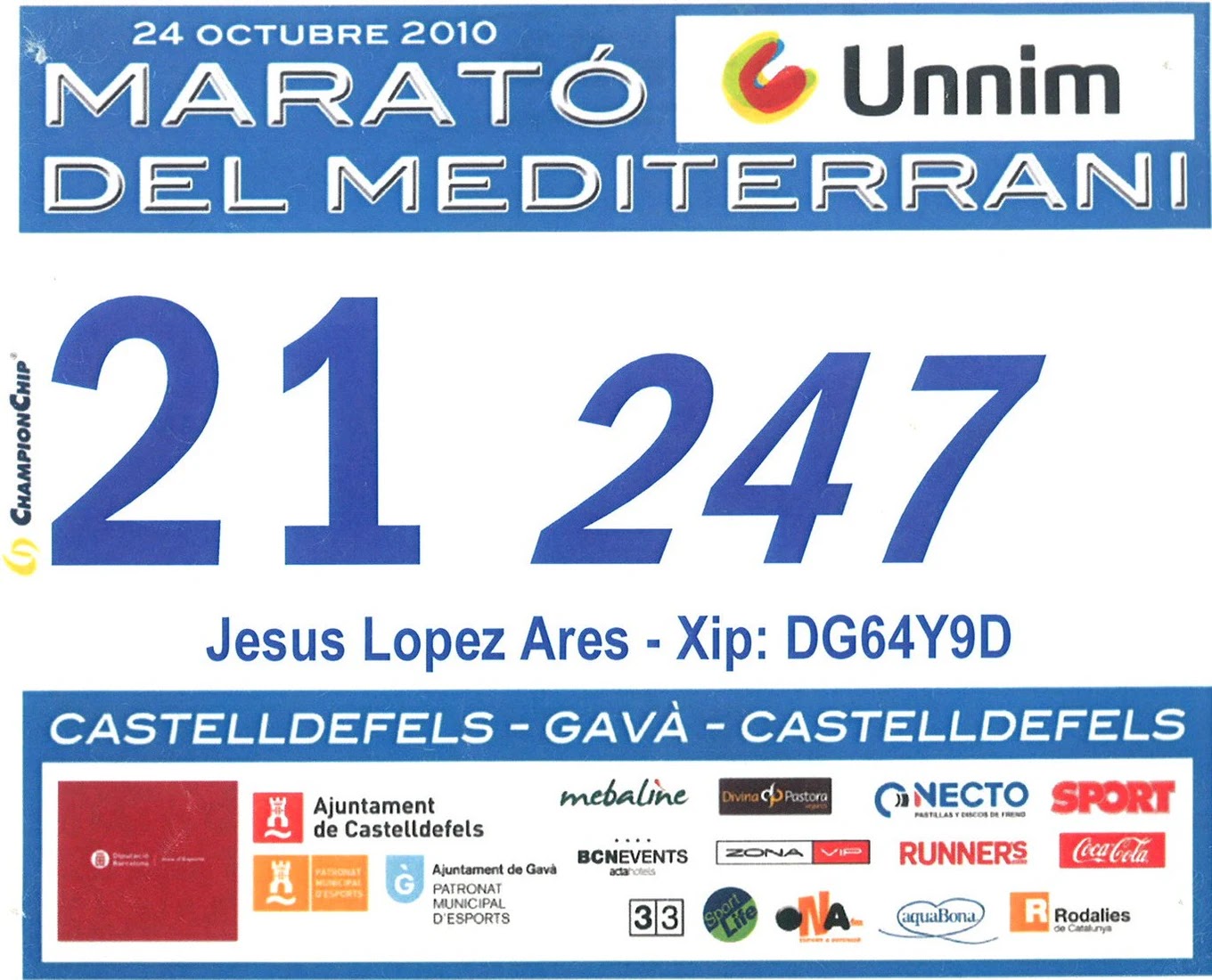 Dorsal de Mitja Marato Mediterrani