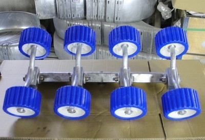 Boat trailer wheels and axles