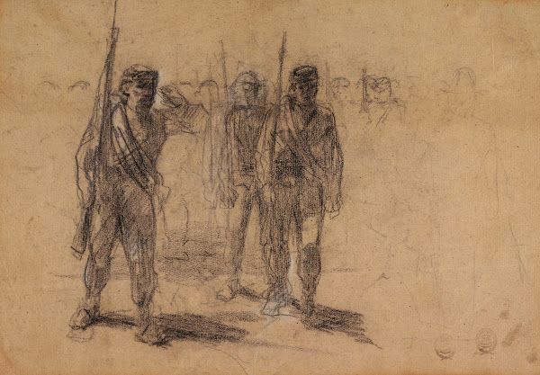 Soldiers Drilling ca 1864