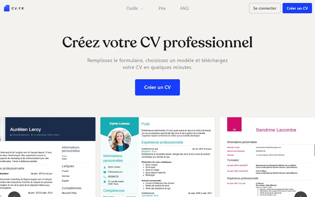 Captura de CV.fr