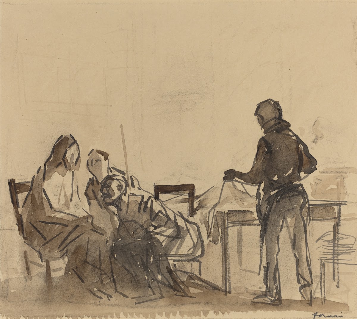 Before the Repast at Emmaus c 1910