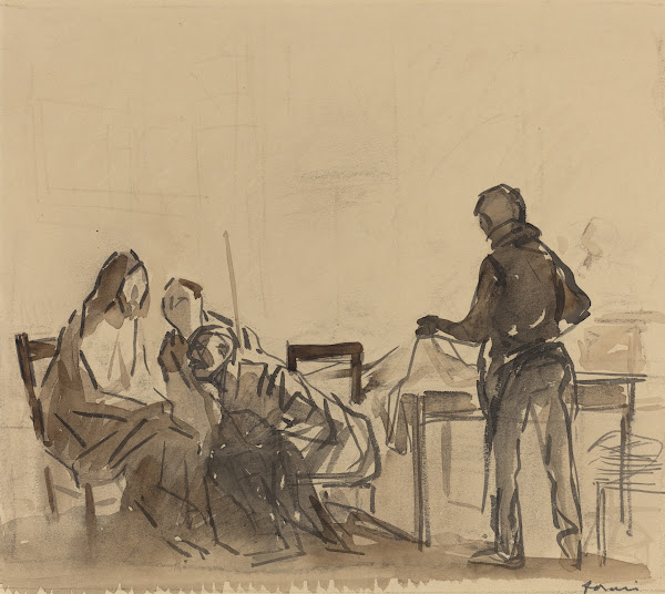 Before the Repast at Emmaus c 1910