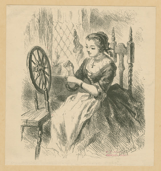 Katrina at the spinning wheel 1864