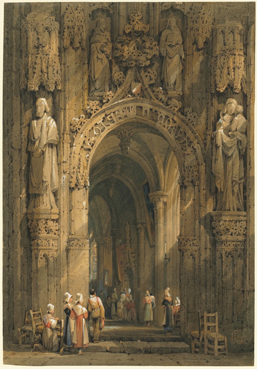 Interior of a Cathedral c 1820s
