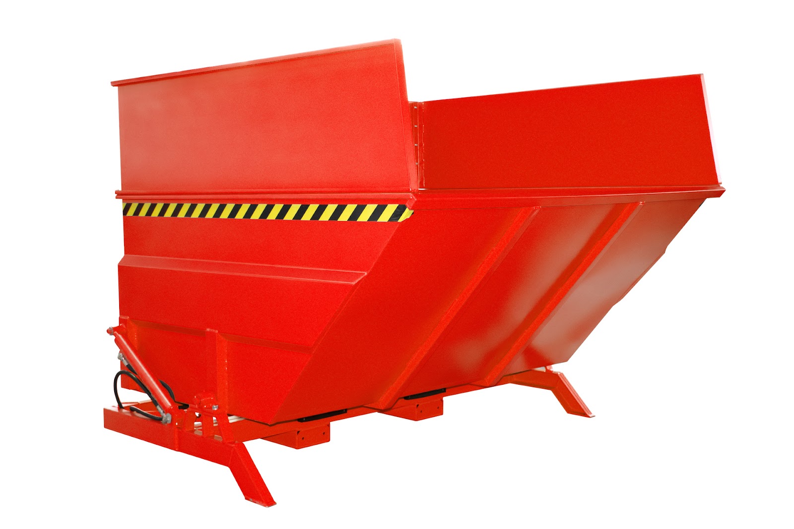 Kiepcontainer BKC-H 500, gelakt, Vuurrood