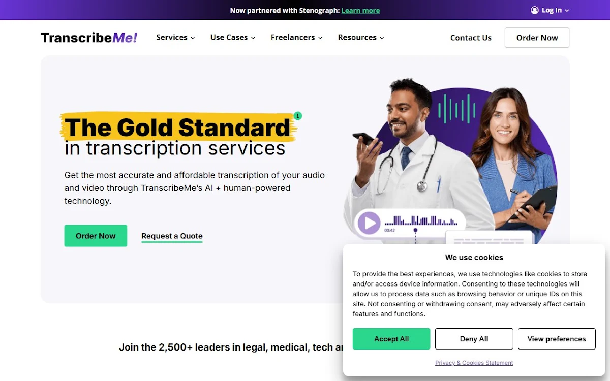 Captura de TranscribeMe