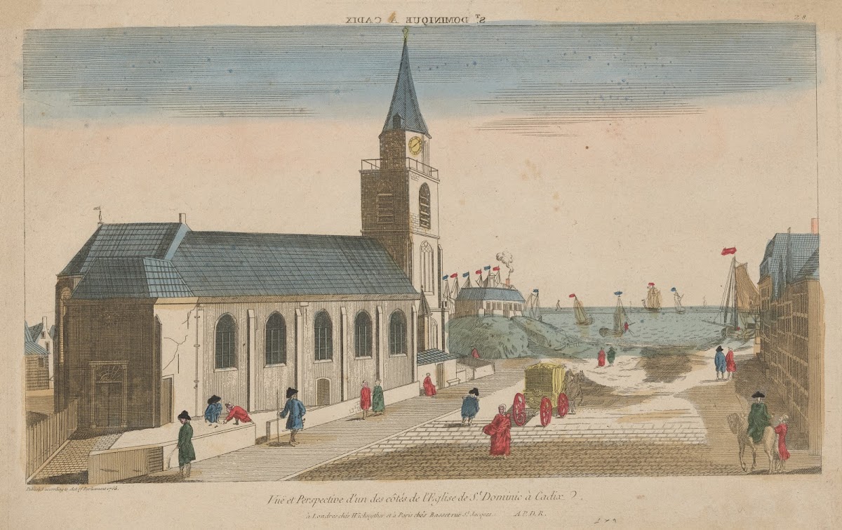 View and Perspective of one side of the Church of St Dominic in Cadiz 1765