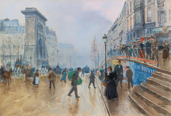 Le boulevard Saint Denis à Paris 1899