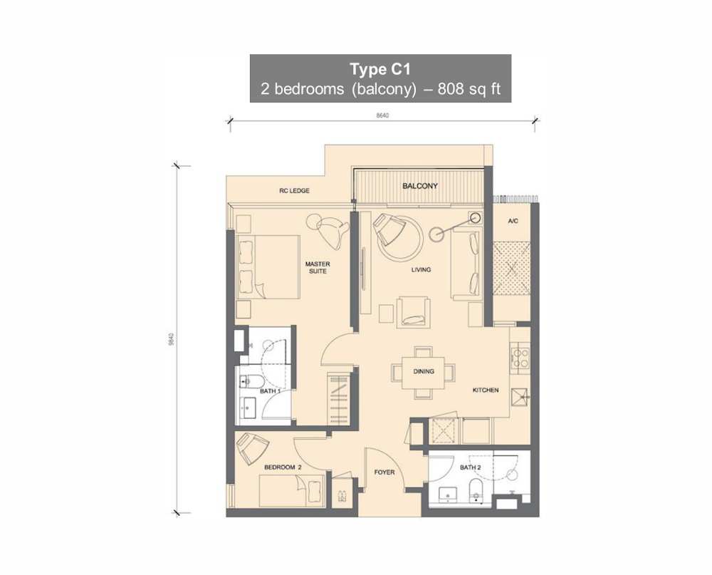 Grand Medini 户型图