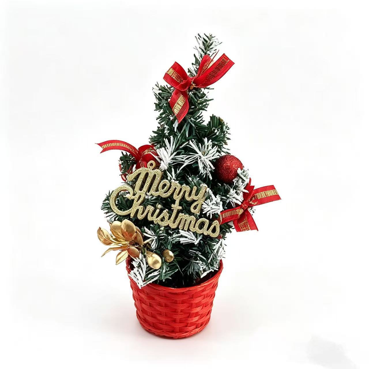 Mini Christmas Tree with LED Lighting, 20 cm