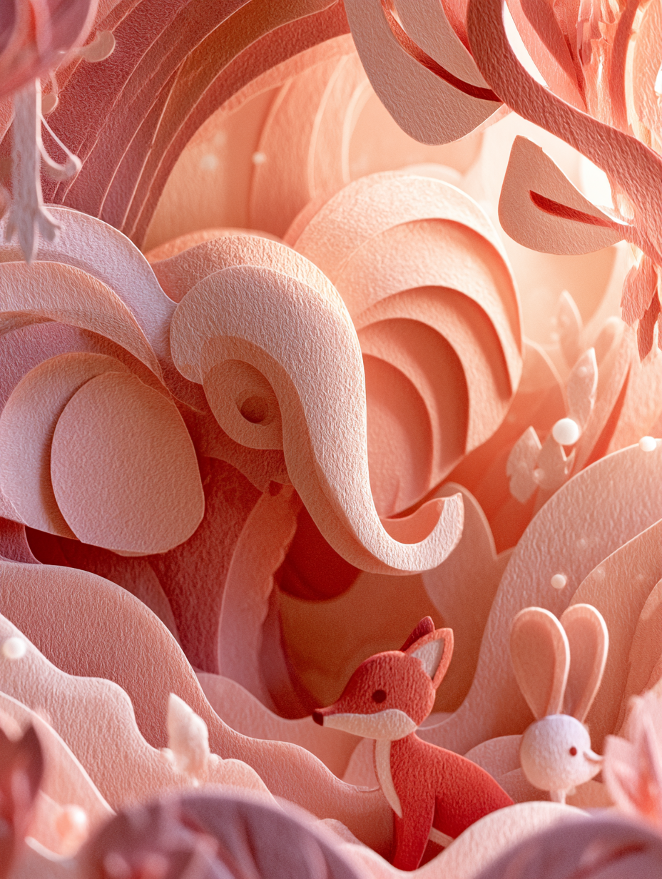 Un encantador diorama de papel recortado