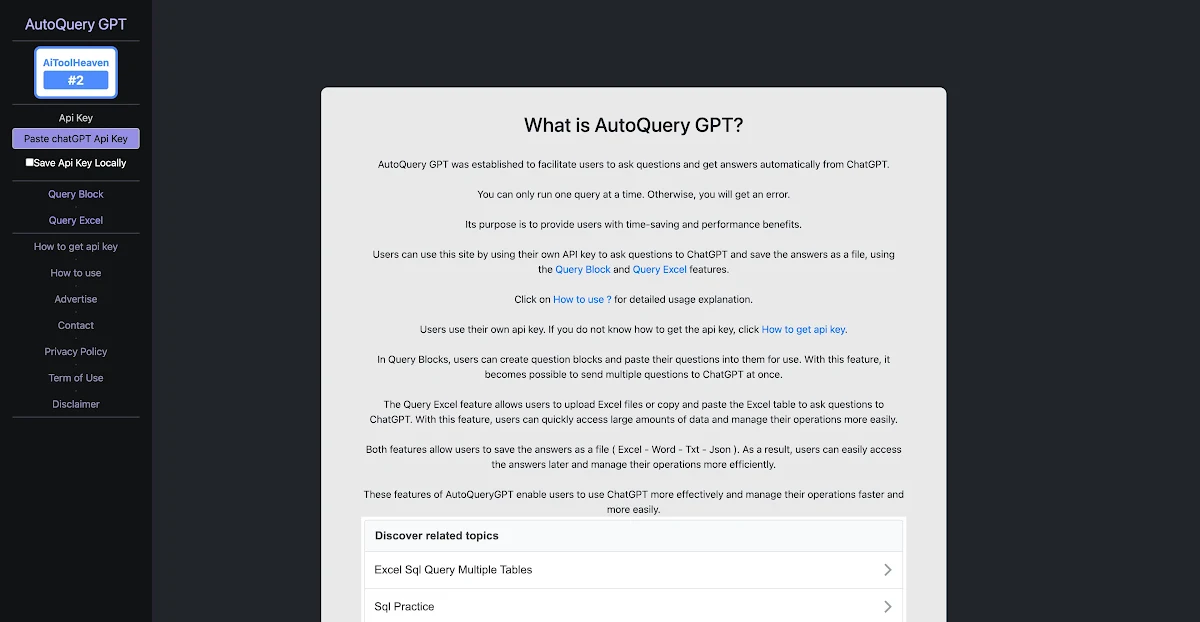 Captura de AutoQuery GPT