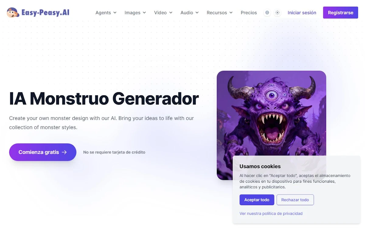 Captura de Monsters generation
