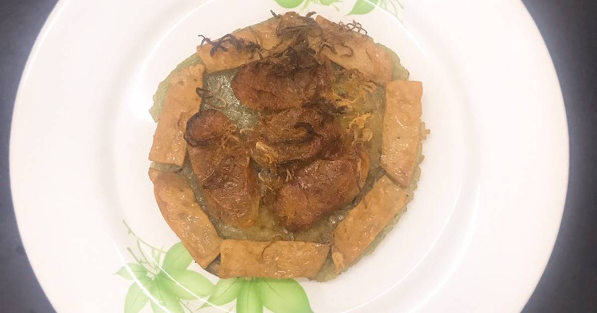 Bánh tét chiên kiểu pizza
