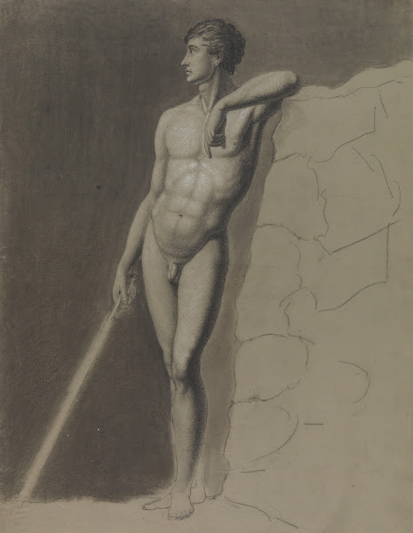 Standing male nude 19th century