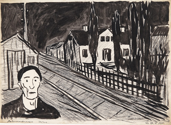 Selvmorderen Skitse 1907   1908