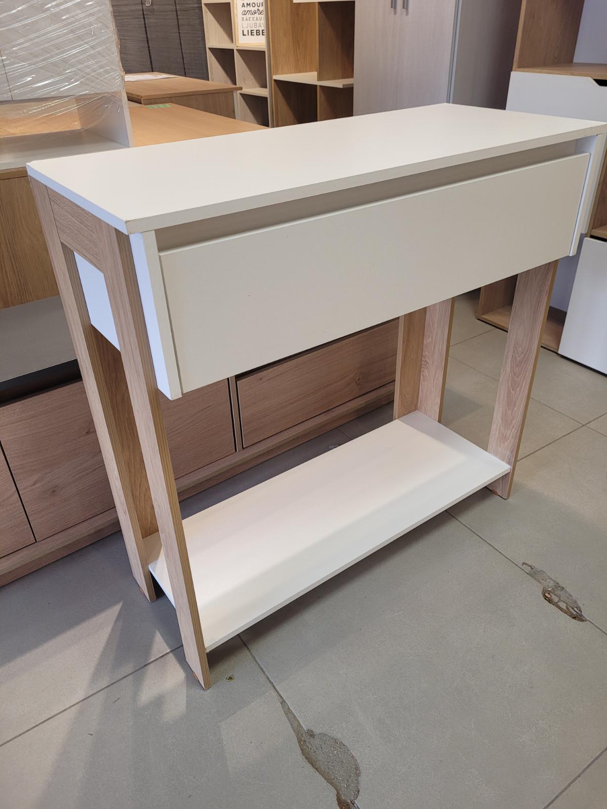 RECIBIDOR CALABRIA HICKORY/BLANCO